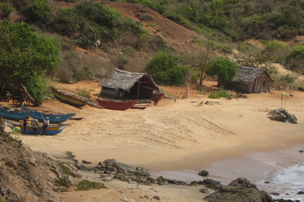 Vissersdorpje aan de kust